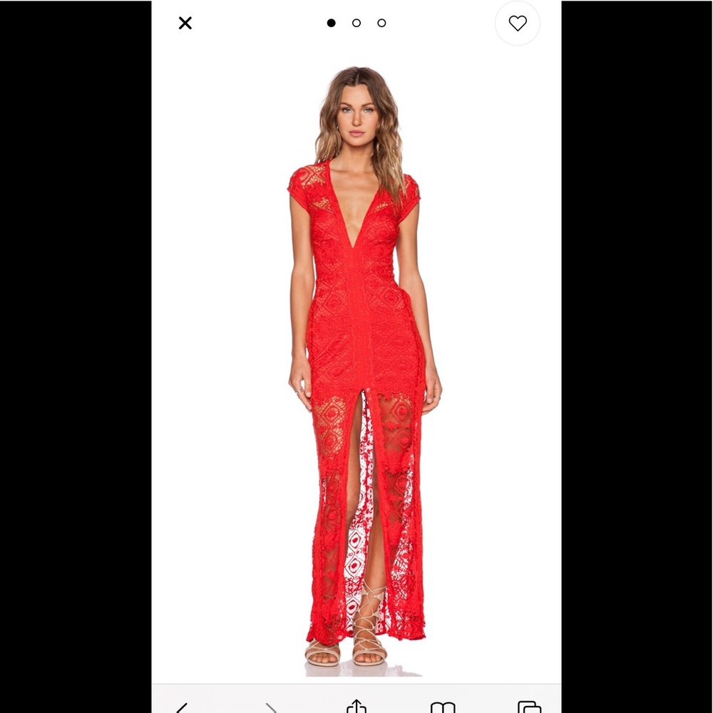 For Love and Lemons Mariposa Red Dress